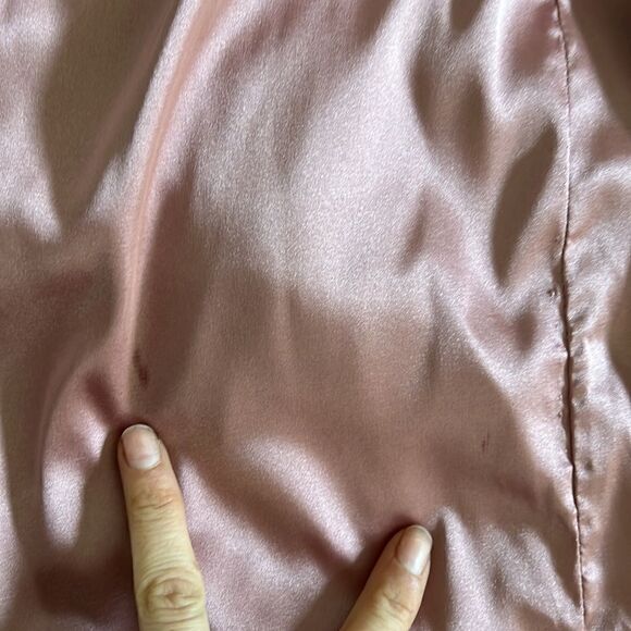 Satin One Shoulder Maxi embellished sequin gown weeding formal Dress large - Picture 14 of 14